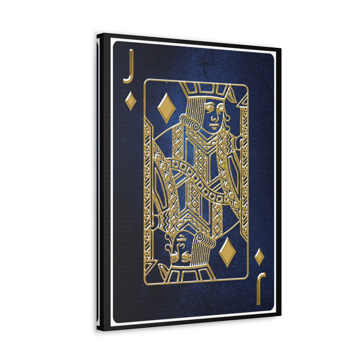 Jack Of Diamonds Space Background Playing Card Canvas Wall Art for Home Decor Ready-to-Hang-Express Your Love Gifts