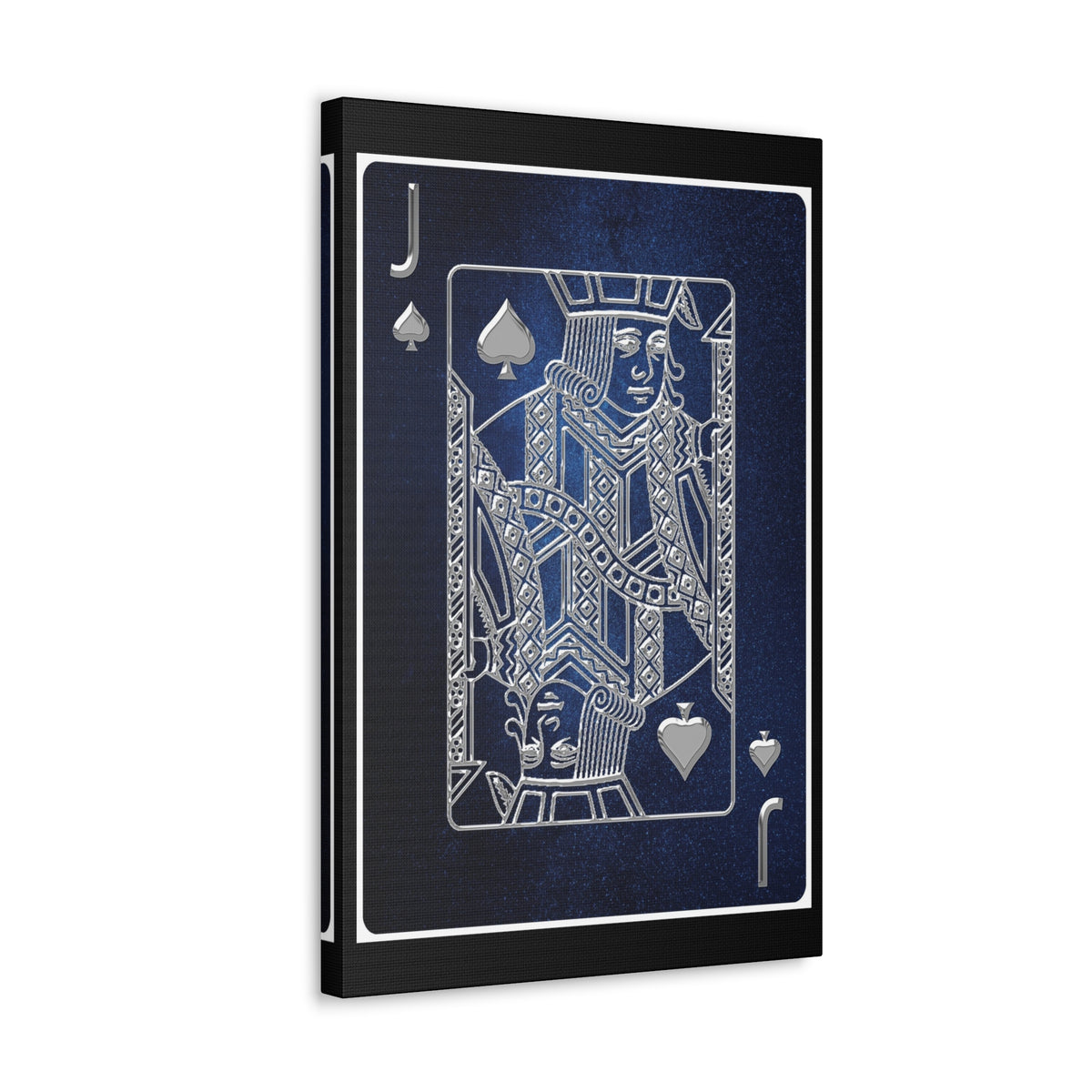 Jack Of Spades Space Background Playing Card Canvas Wall Art for Home Decor Ready-to-Hang-Express Your Love Gifts