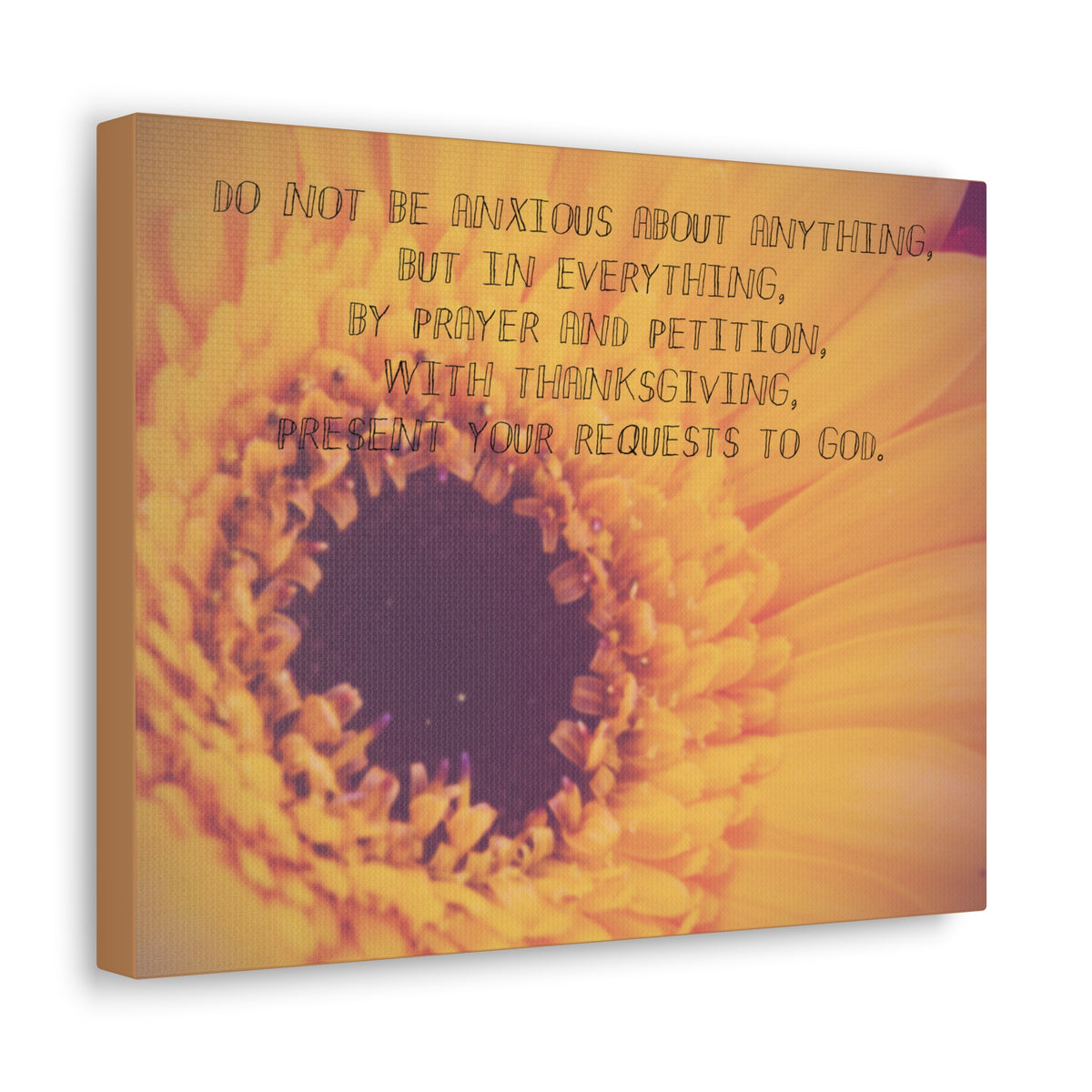 Scripture Canvas Requests To God Philippians 4:6 Christian Wall Art Bible Verse Print Ready to Hang-Express Your Love Gifts