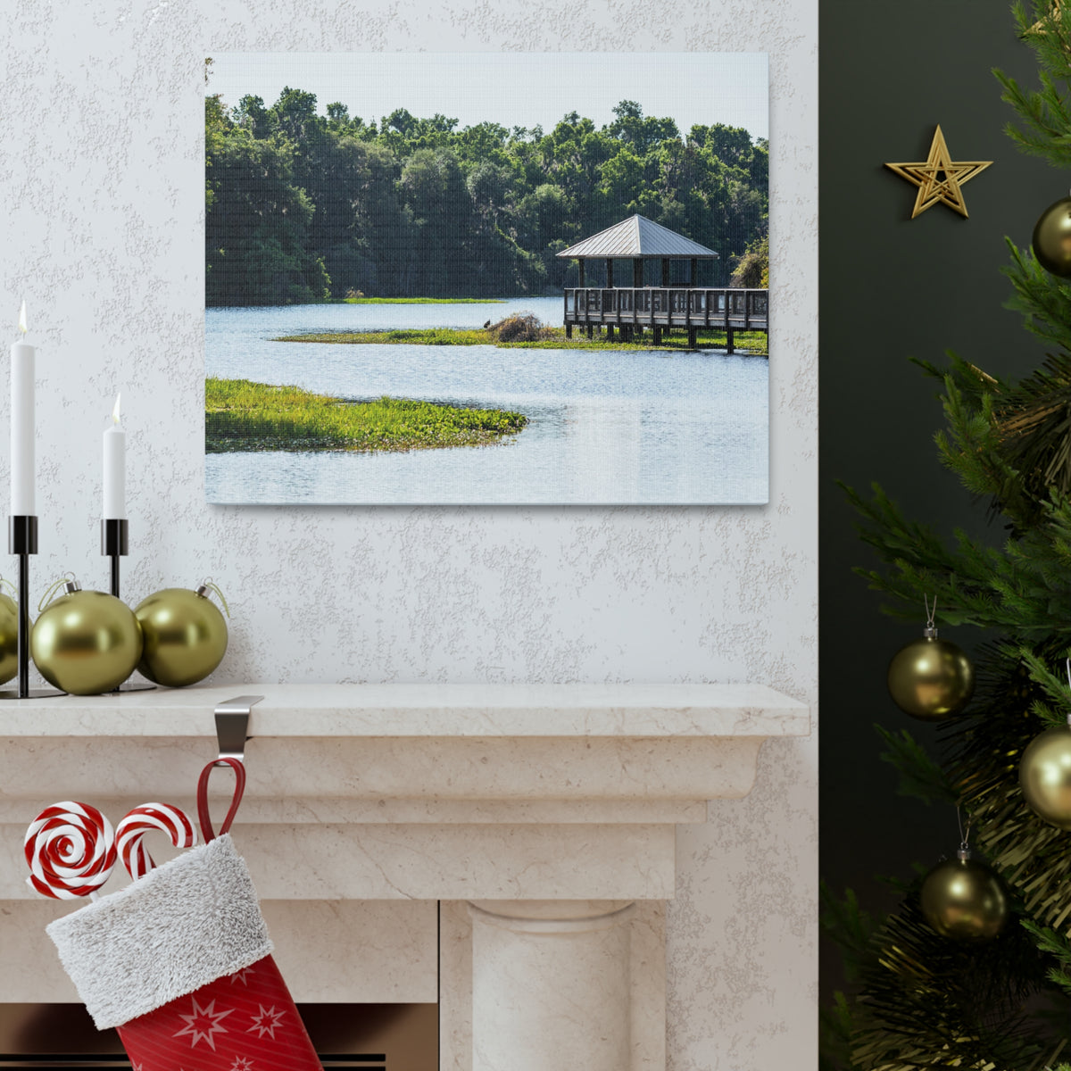 Prairie Lakes Park Canvas Wall Art for Home Decor Ready-to-Hang-Express Your Love Gifts