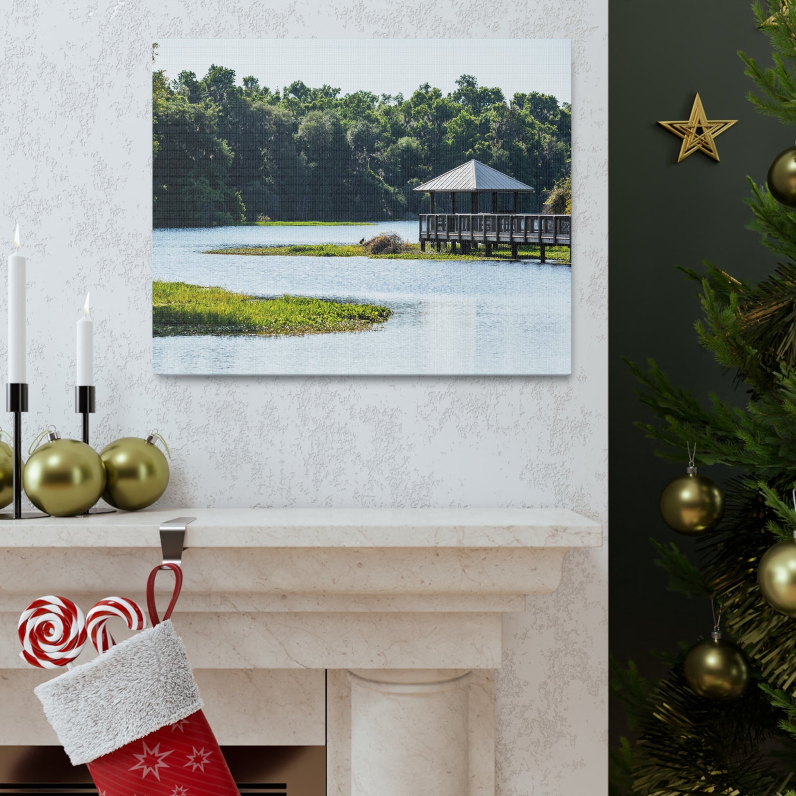 Prairie Lakes Park Canvas Wall Art for Home Decor Ready-to-Hang-Express Your Love Gifts