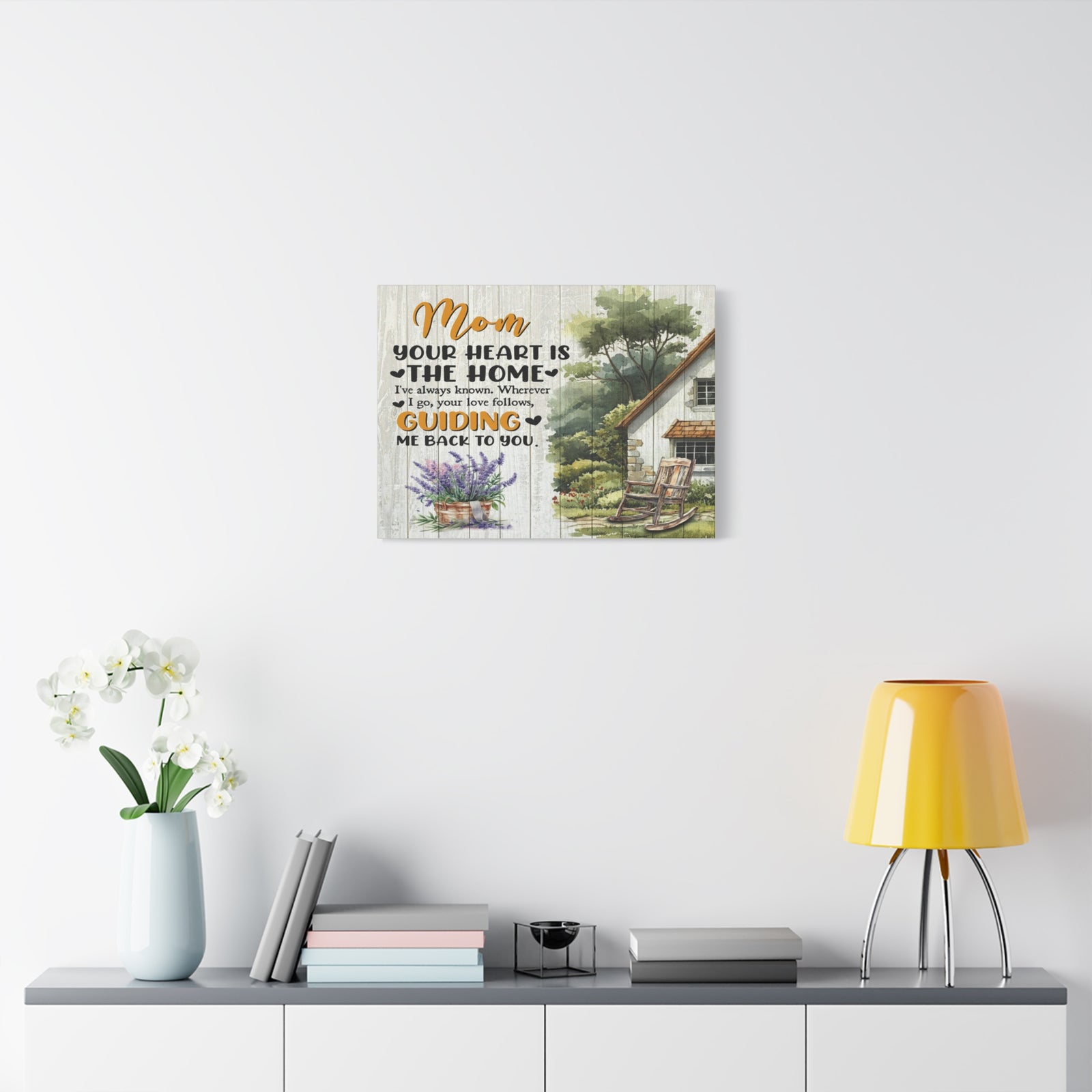 To Mom Heart is The Home Elegant Home Décor-Express Your Love Gifts