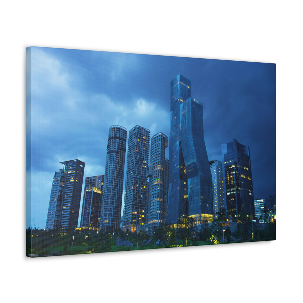 Mexico City Night Skyline Canvas Artwork High-Quality Breathtaking Stunning Cityscape for Home Decor Ready to Hang-Express Your Love Gifts
