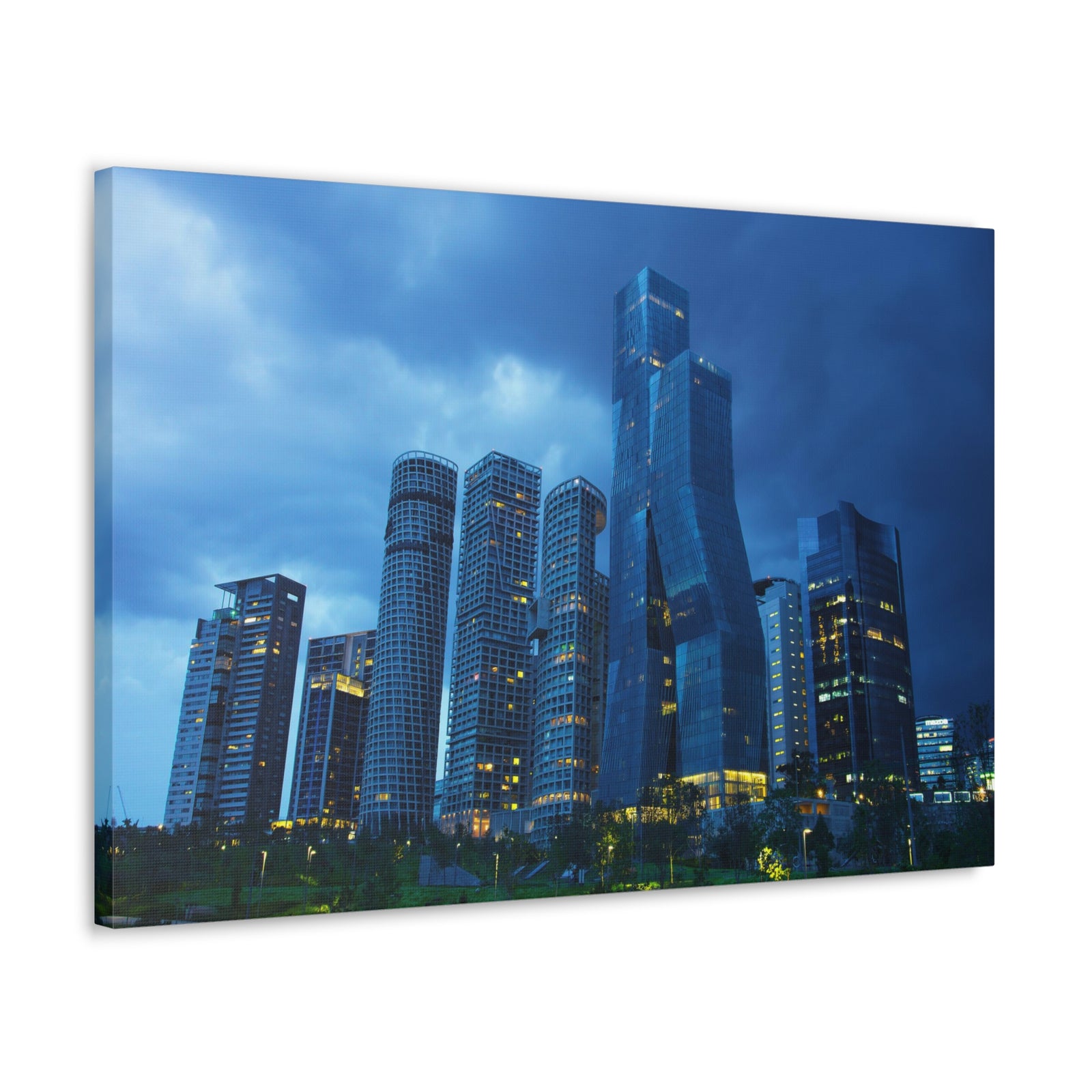 Mexico City Night Skyline Canvas Artwork High-Quality Breathtaking Stunning Cityscape for Home Decor Ready to Hang-Express Your Love Gifts
