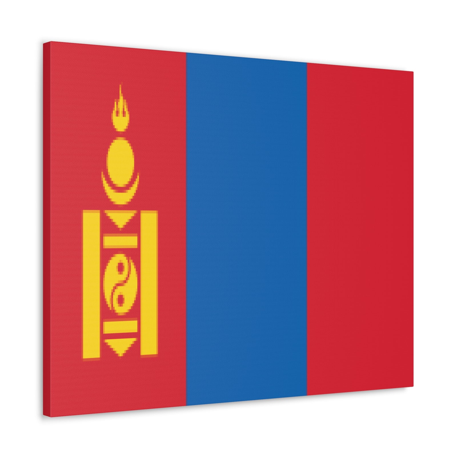 Mongolia Country Flag Canvas Vibrant Wall Art Unframed Home Decor-Express Your Love Gifts
