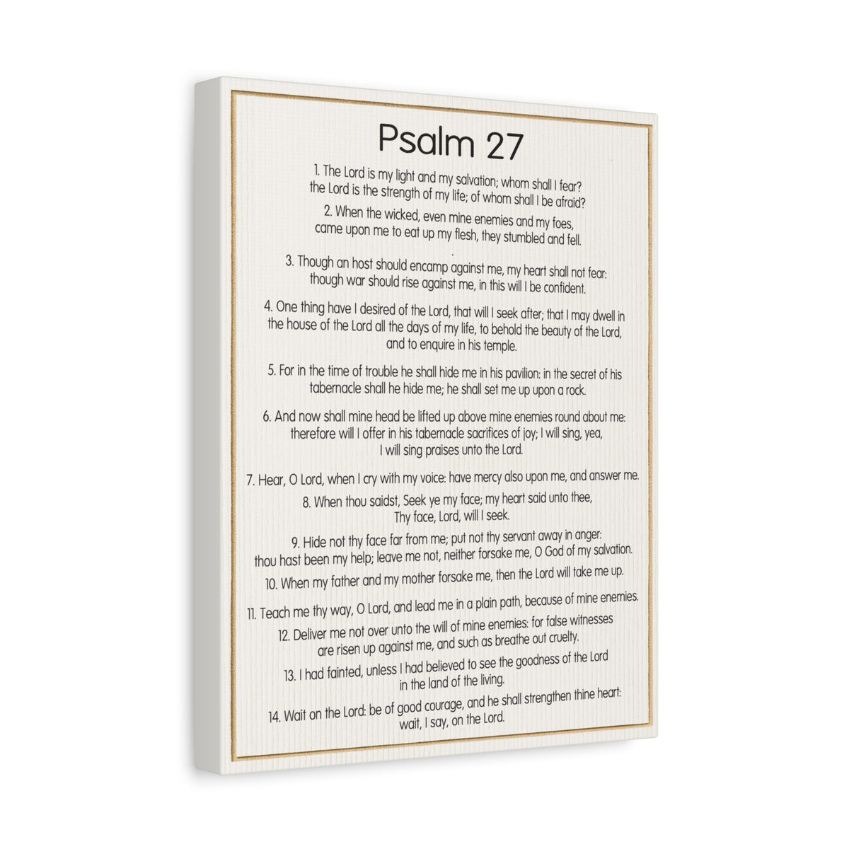 Scripture Walls Fearless Trust in God Psalm 27:1 Christian Wall Art Bible Verse Print Ready to Hang-Express Your Love Gifts