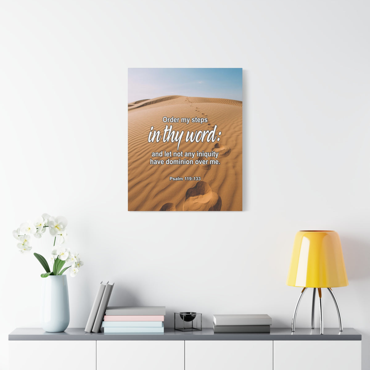 Scripture Walls Psalm 119:133 In Thy Word Bible Verse Canvas Christian Wall Art Ready to Hang Unframed-Express Your Love Gifts
