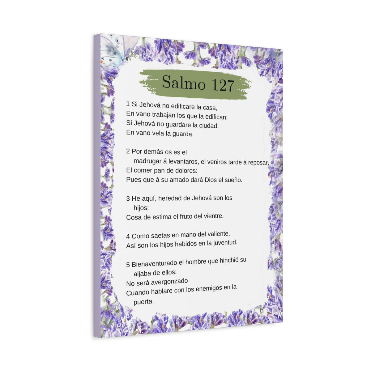 Salmo 127 Impresión De Arte Cristiano en la Pared Lista Para Colgar-Express Your Love Gifts