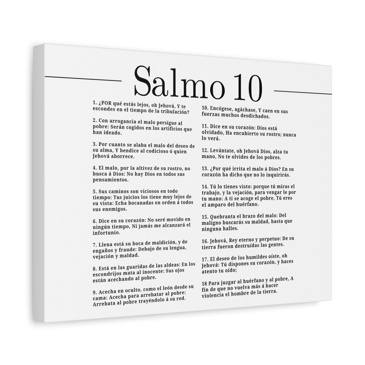 Salmo 10 Impresión De Arte Cristiano en la Pared Lista Para Colgar-Express Your Love Gifts