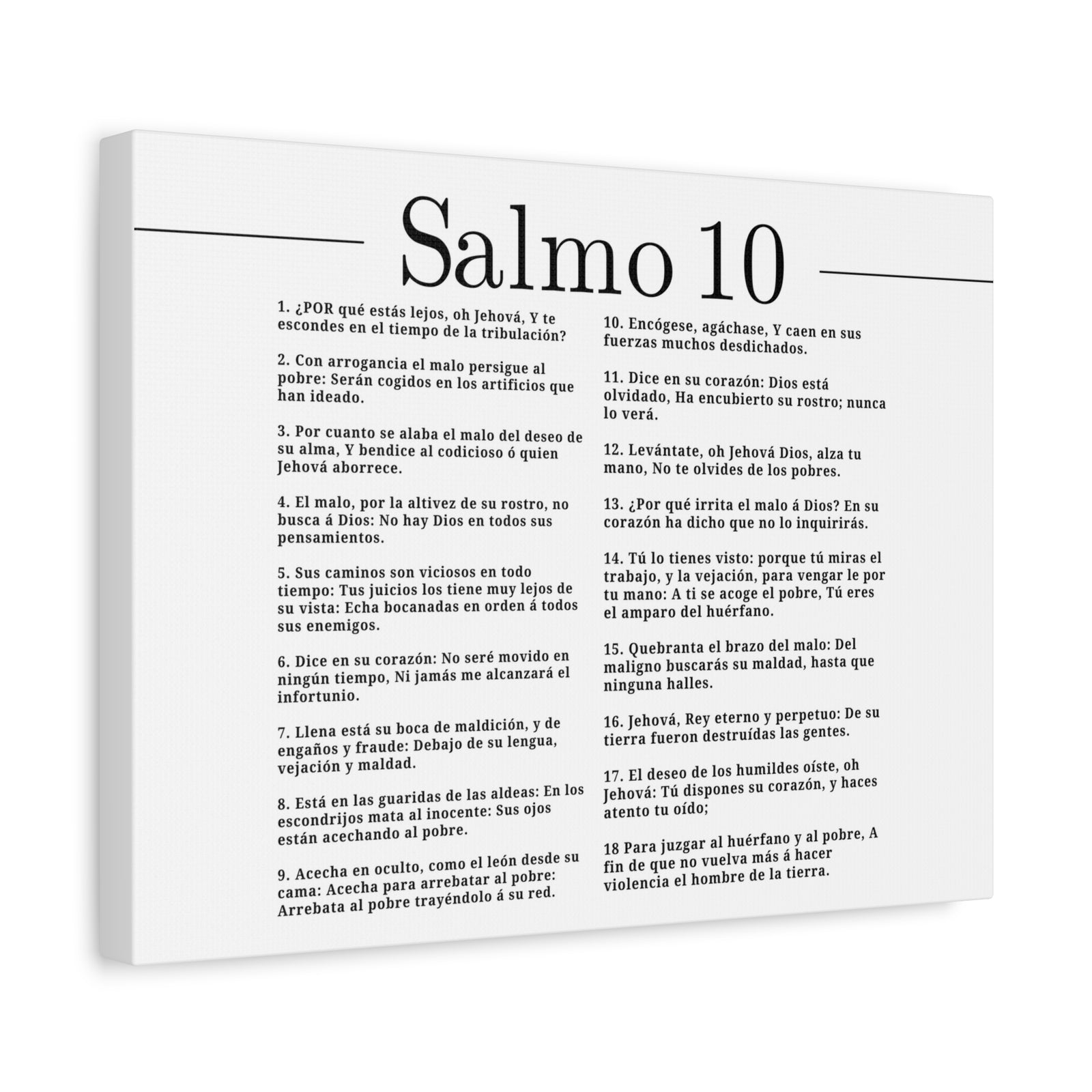 Salmo 10 Impresión De Arte Cristiano en la Pared Lista Para Colgar-Express Your Love Gifts