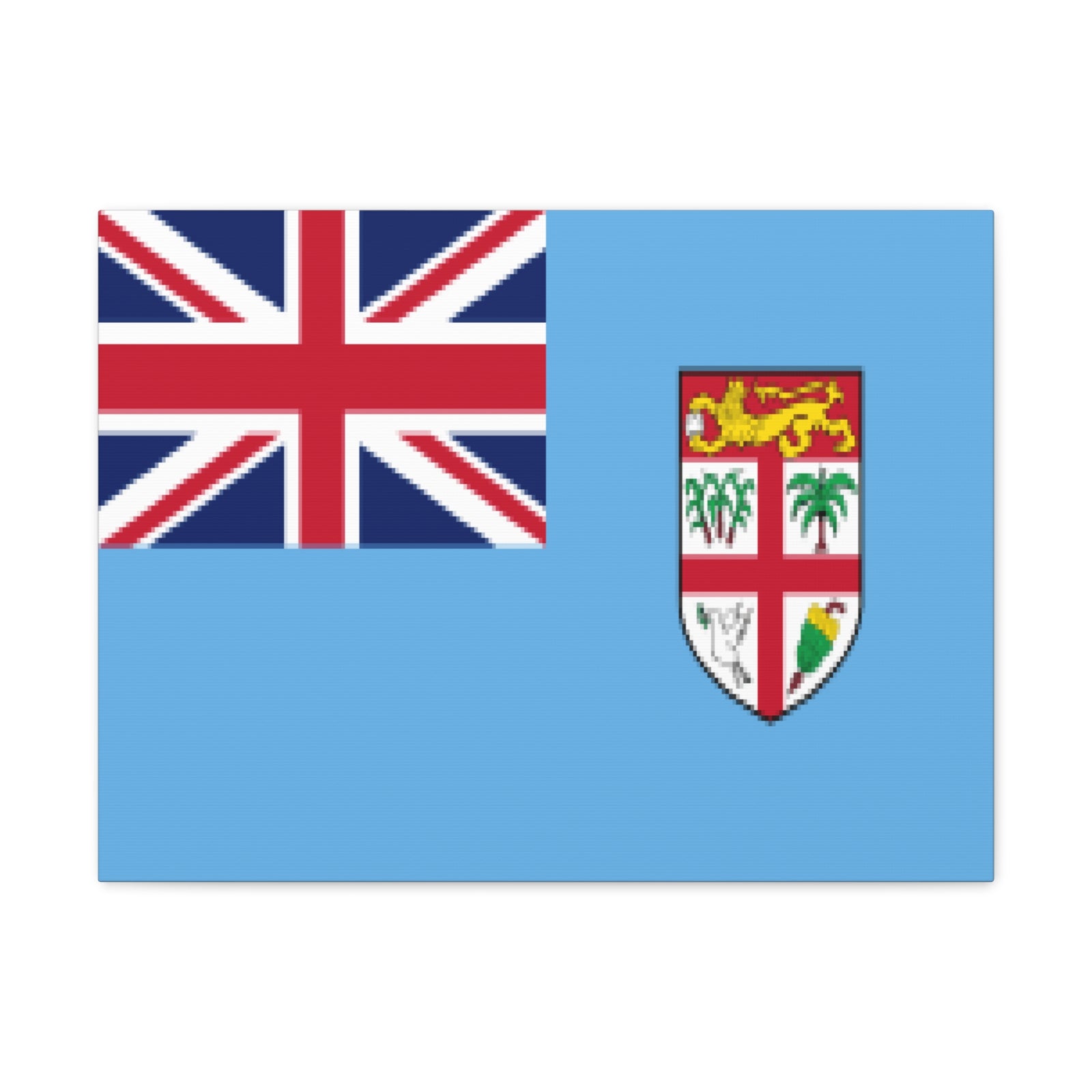 Fiji Country Flag Canvas Vibrant Wall Art Unframed Home Decor-Express Your Love Gifts