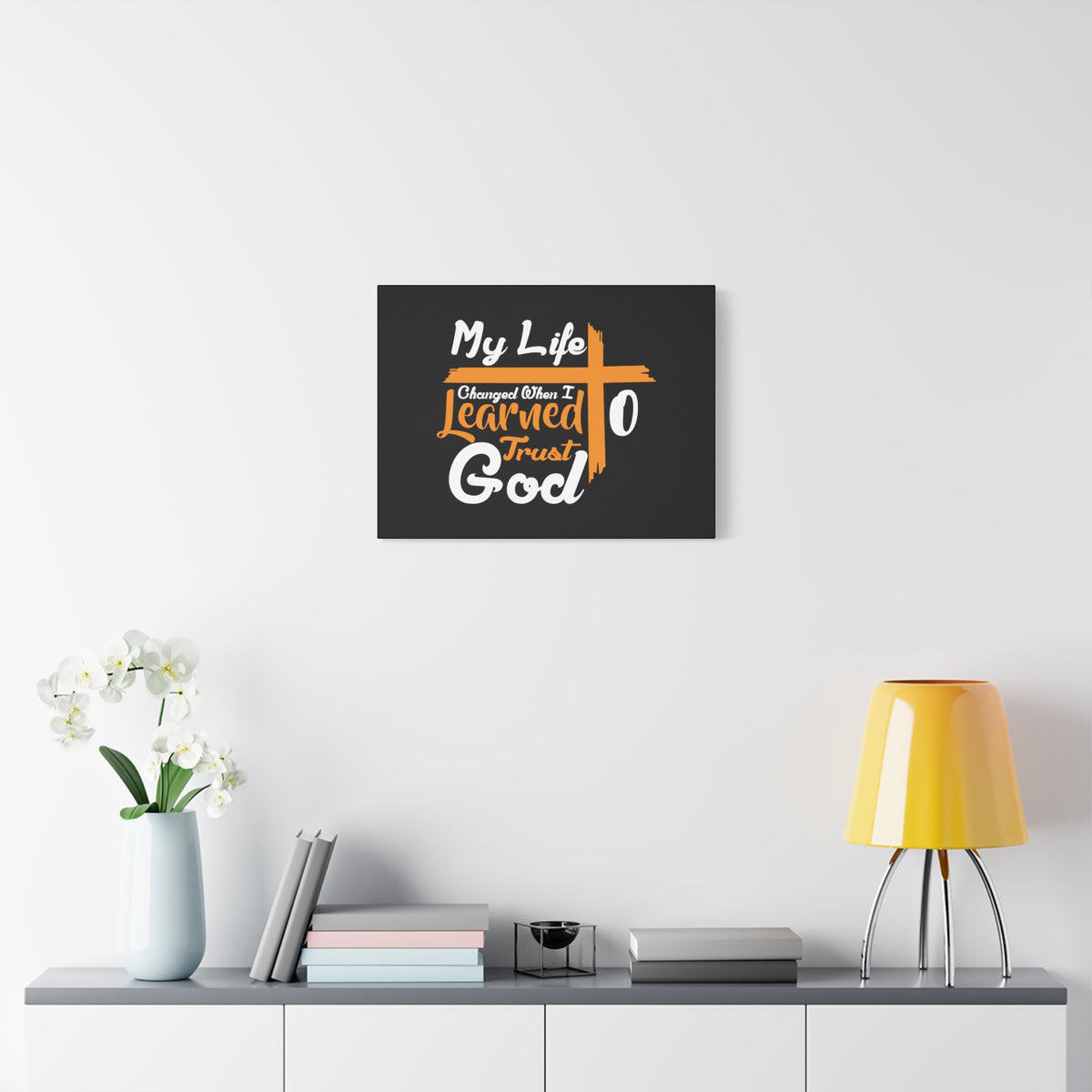 Scripture Canvas My Life Changed PSALM 37:3 Christian Wall Art Bible Verse Print Ready to Hang-Express Your Love Gifts