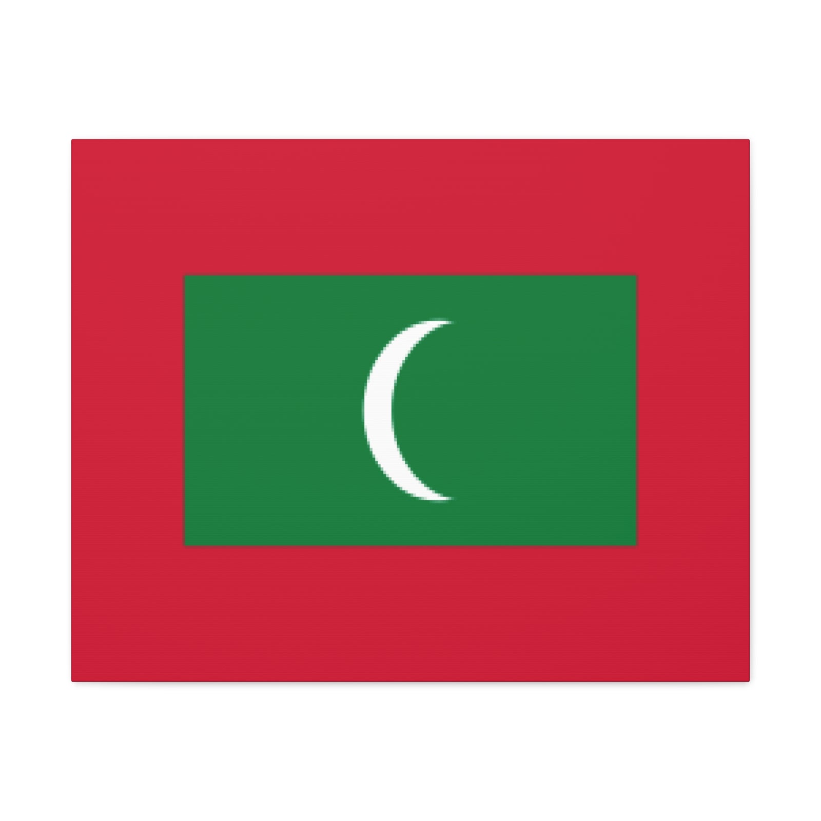 Maldives Country Flag Canvas Vibrant Wall Art Unframed Home Decor-Express Your Love Gifts