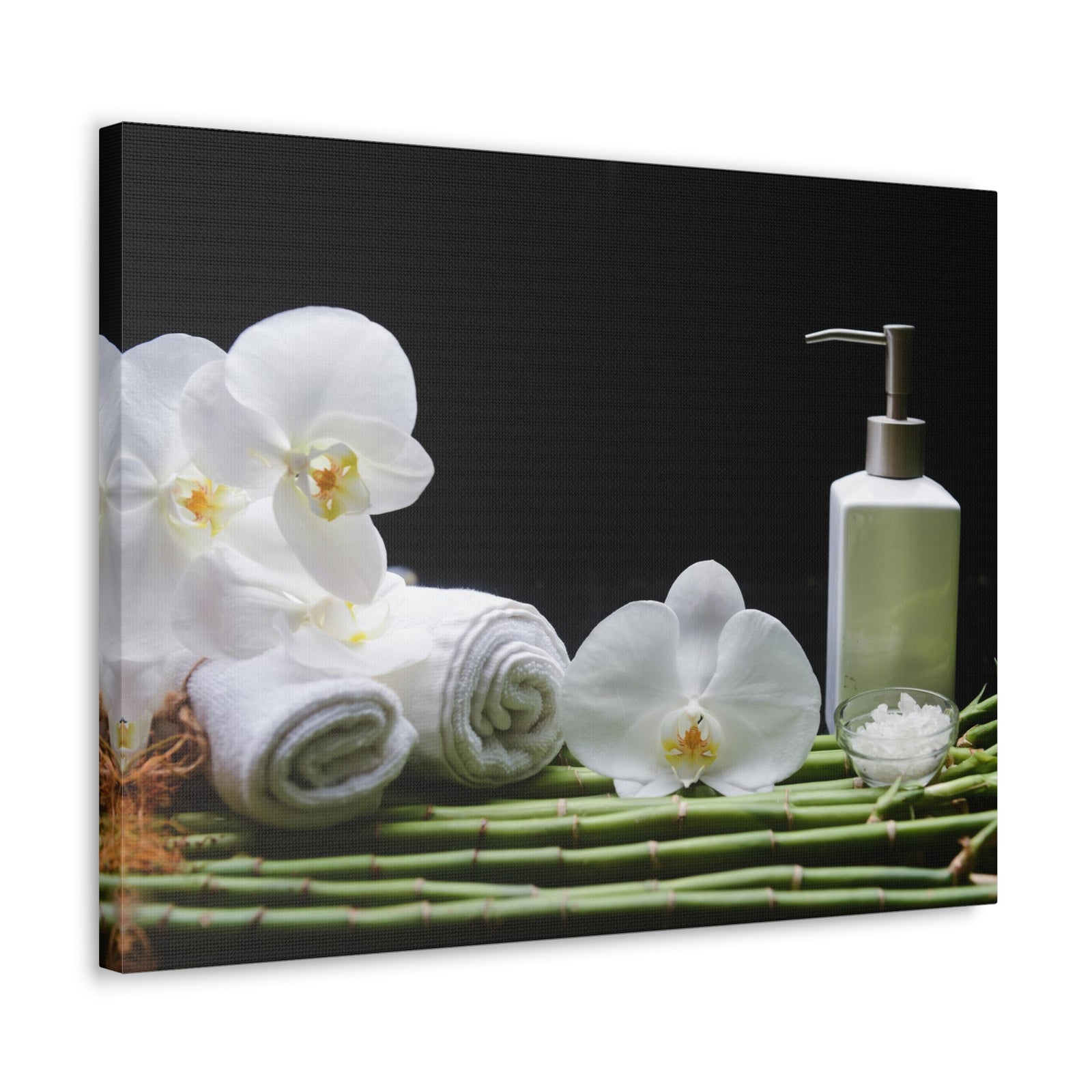 Long Green Leaves Forest Floral Nature Photography Canvas Wall Art for Home Decor Ready-to-Hang-Express Your Love Gifts