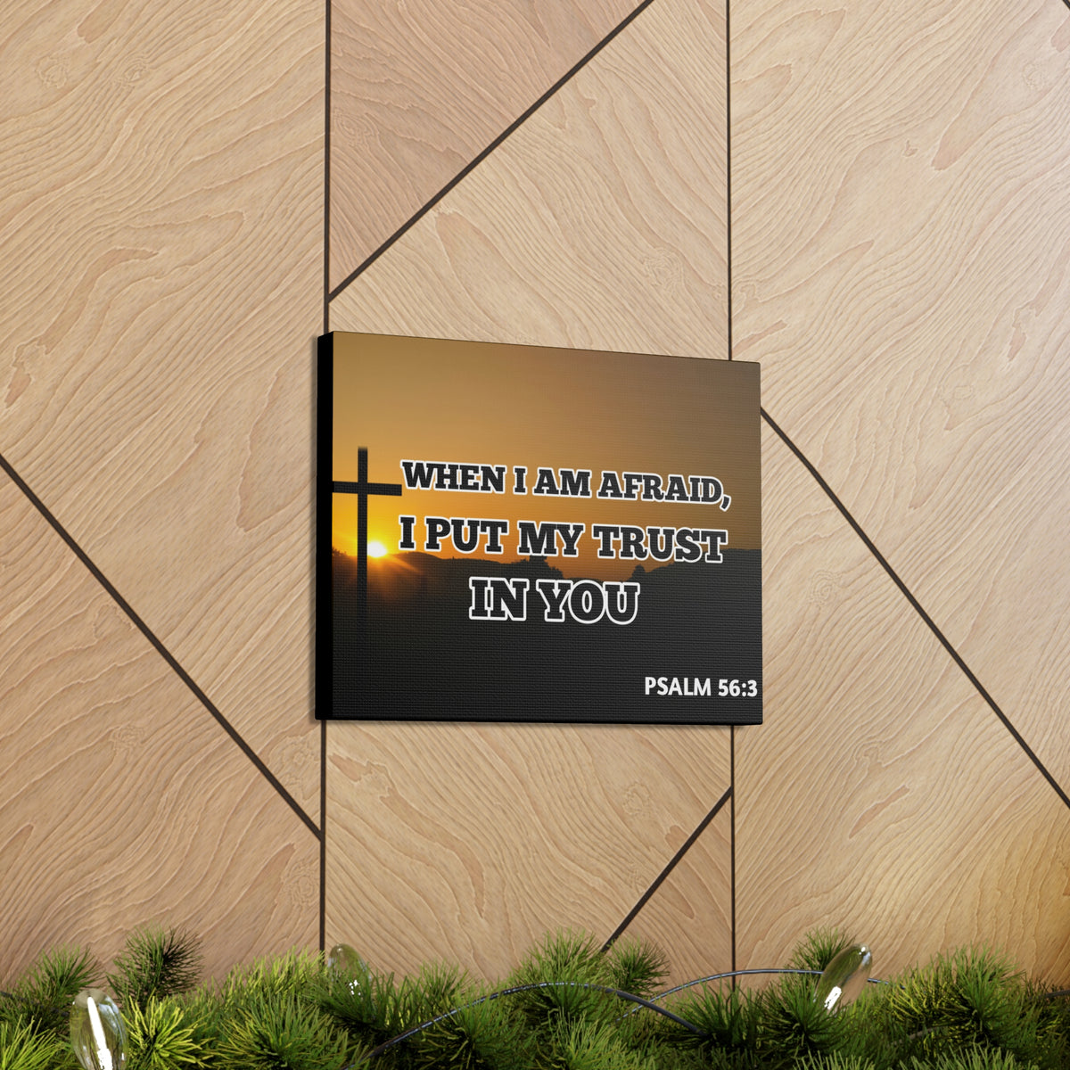 Scripture Walls My Trust In You Psalm 56:3 Bible Verse Canvas Christian Wall Art Ready to Hang-Express Your Love Gifts