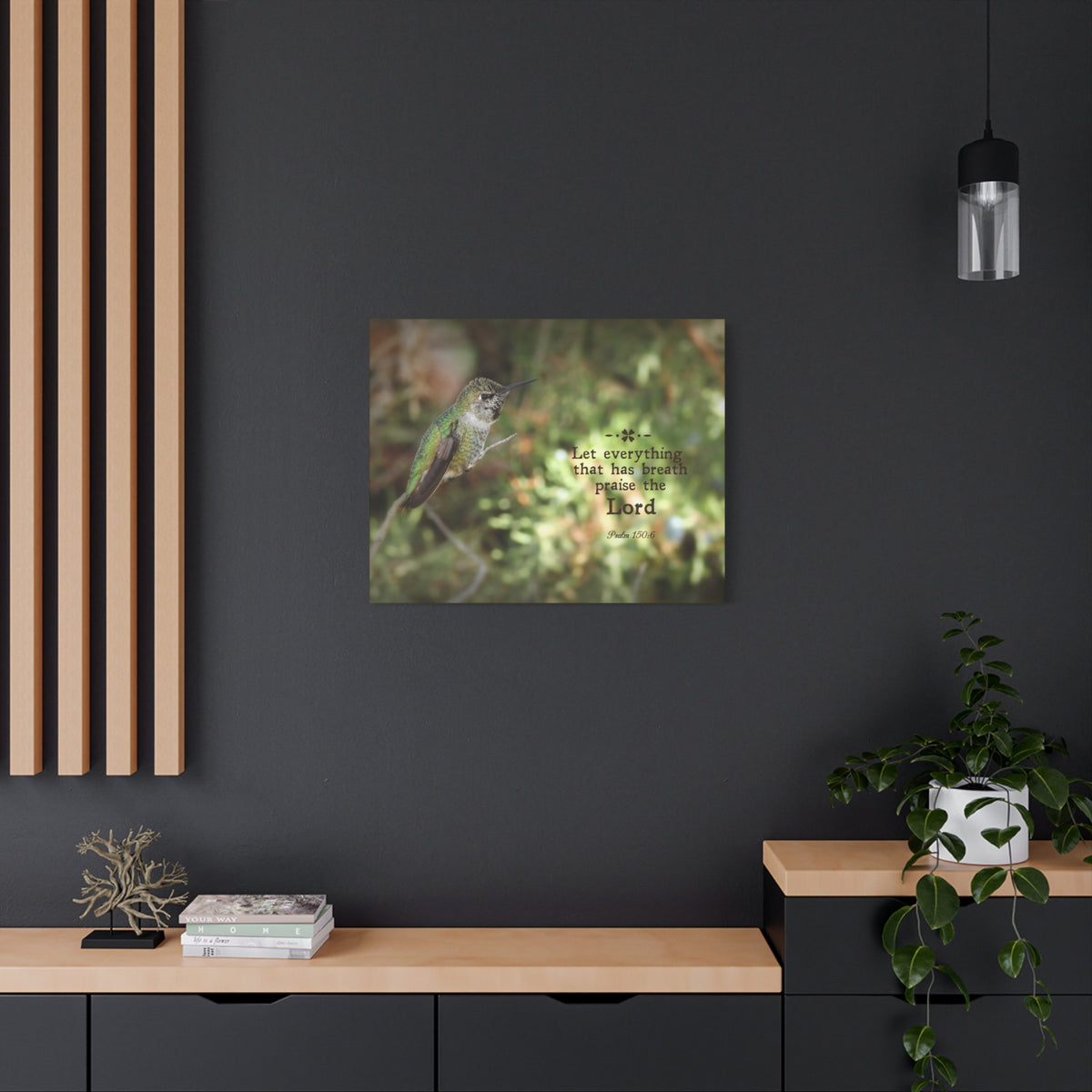 Scripture Walls Praise The Lord Psalm 150:6 Bible Verse Canvas Christian Wall Art Bible Verse Print Ready To Hang-Express Your Love Gifts