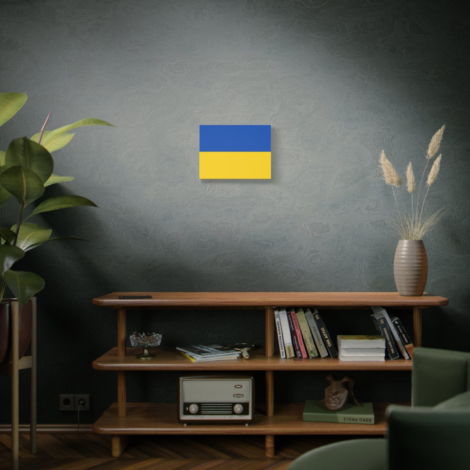 Ukraine Country Flag Canvas Vibrant Wall Art Unframed Home Decor-Express Your Love Gifts