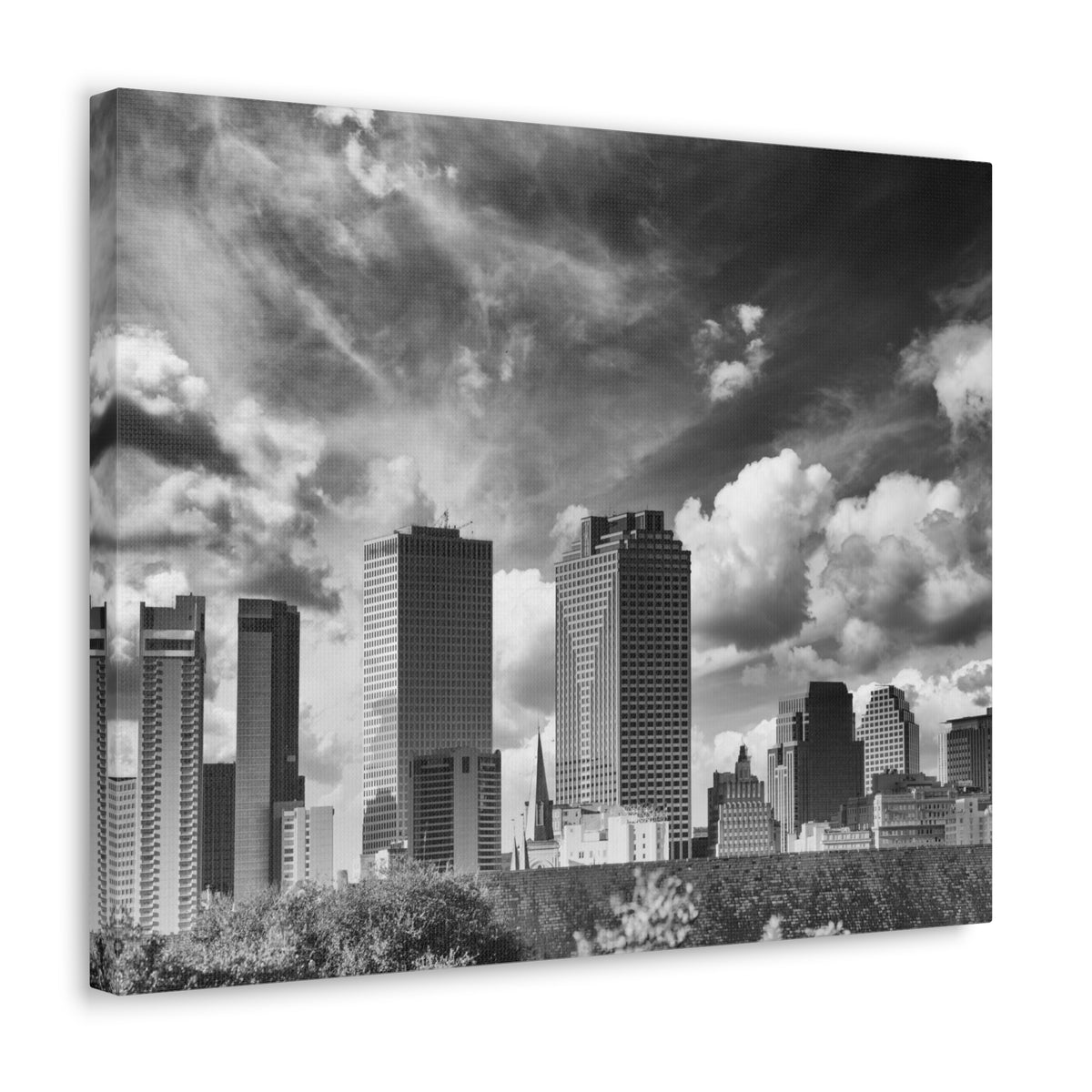 New Orleans Black And White Skyline Canvas Artwork High-Quality Breathtaking Stunning Cityscape for Home Decor Ready to Hang-Express Your Love Gifts