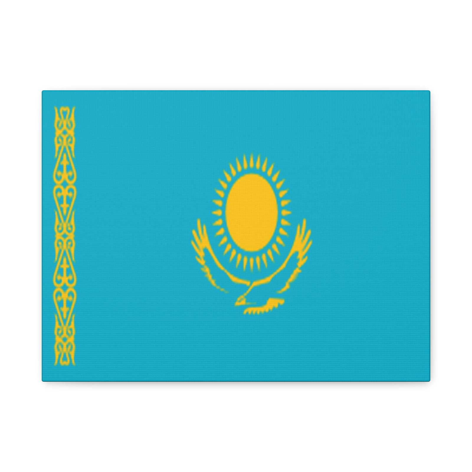 Kazakhstan Country Flag Canvas Vibrant Wall Art Unframed Home Decor-Express Your Love Gifts