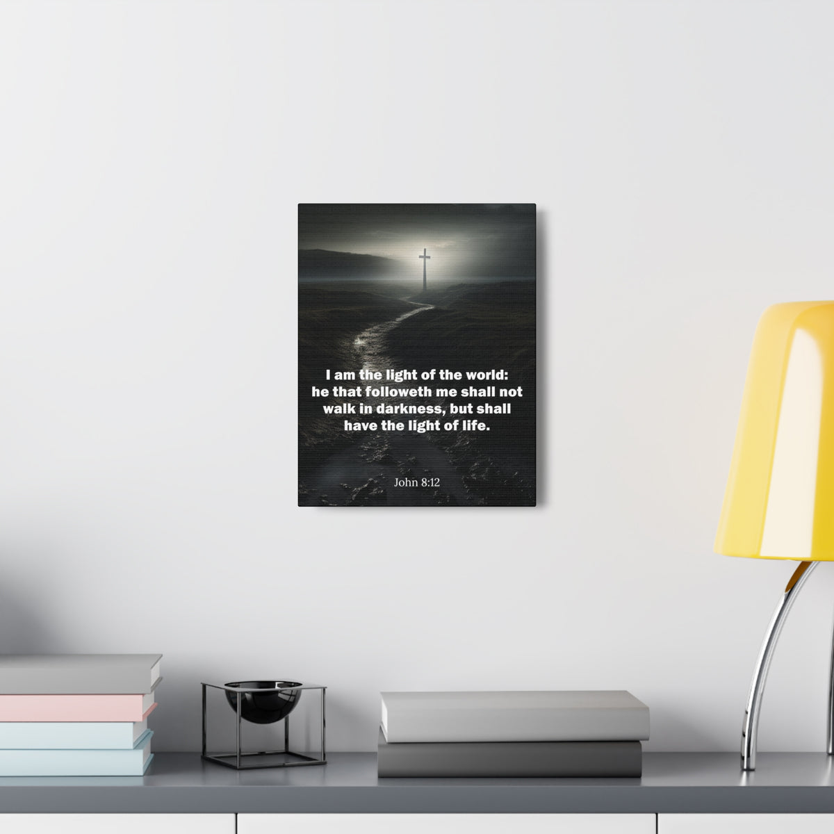 Scripture Walls I Am the Light of the World John 8:12 Christian Wall Art Print Ready to Hang Unframed-Express Your Love Gifts