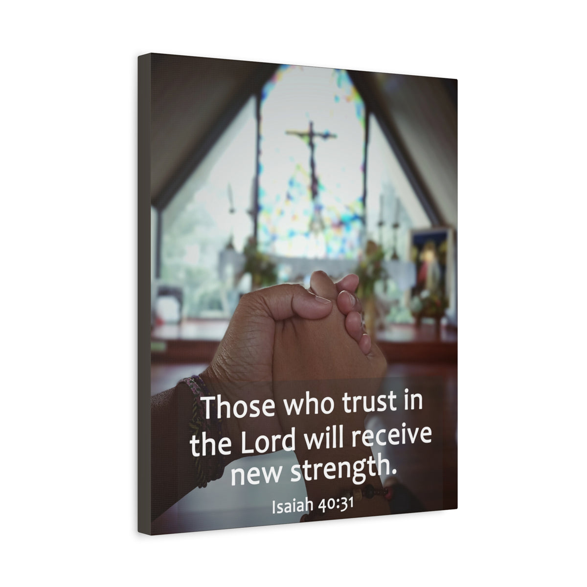Scripture Walls Trust In The Lord Isaiah 40:31 Bible Verse Canvas Christian Wall Art Ready to Hang-Express Your Love Gifts