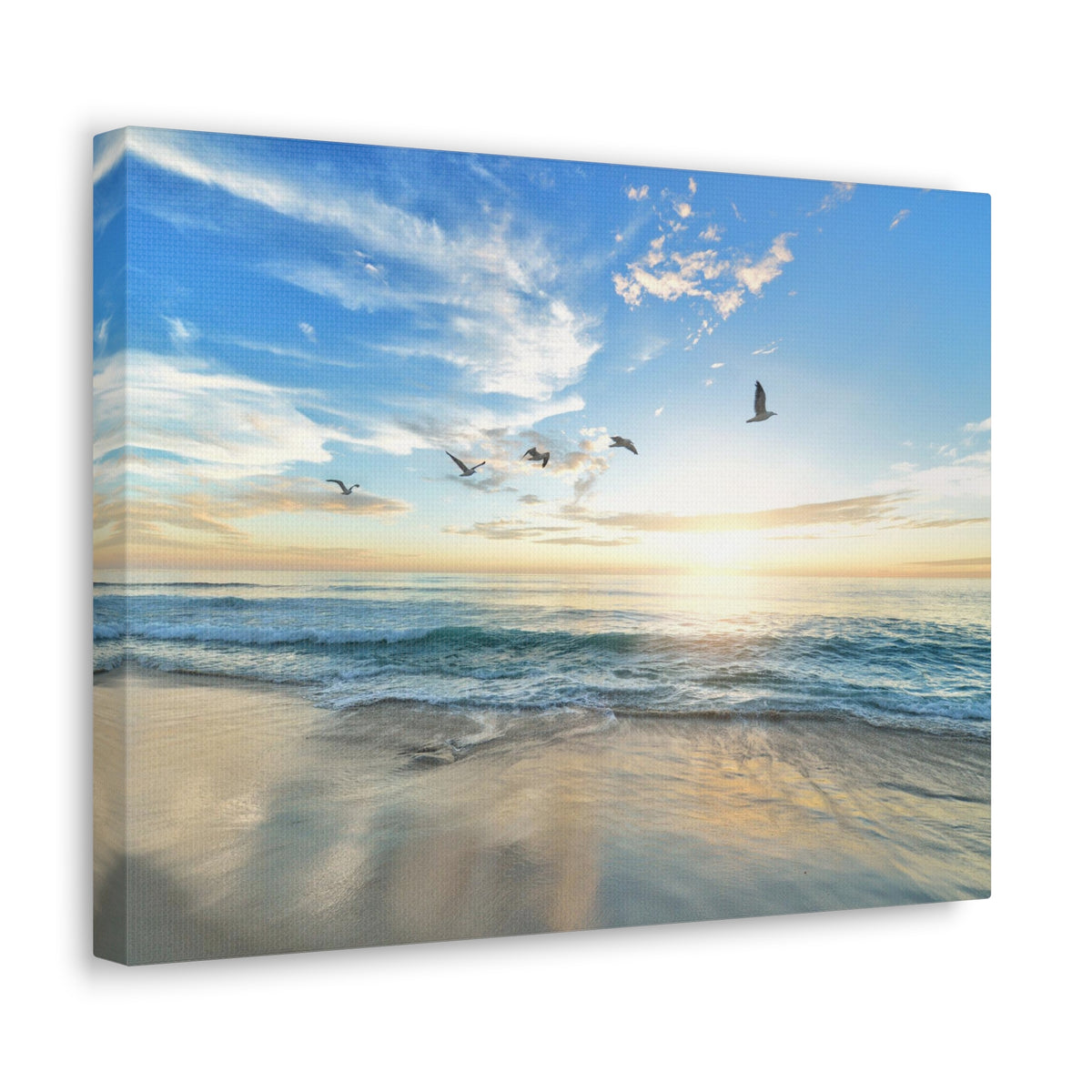 Ocean Flying Birds Ocean Canvas Wall Art for Home Decor Ready-to-Hang-Express Your Love Gifts