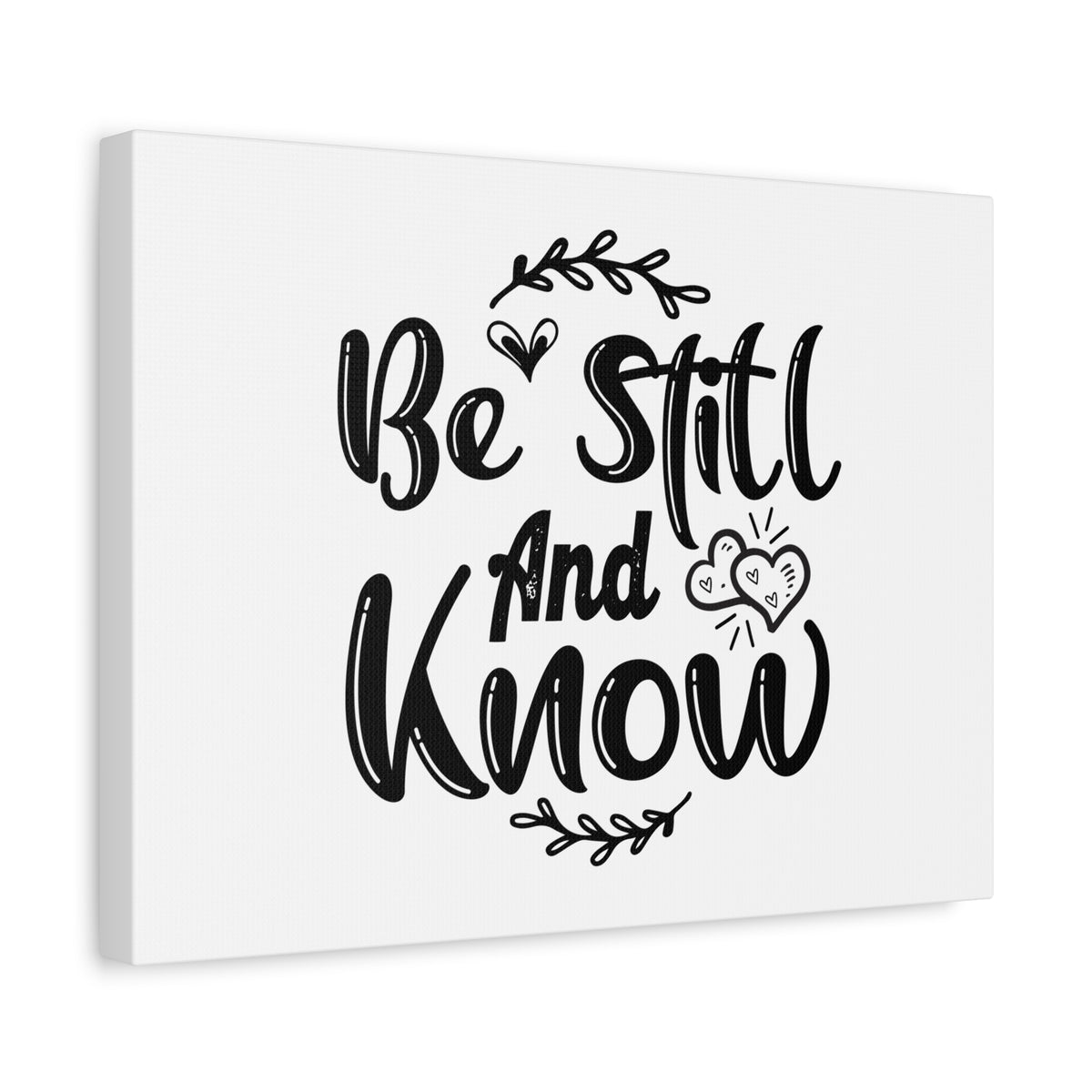 Scripture Canvas Be Still And Know Psalm 46:10 Christian Wall Art Bible Verse Print Ready to Hang-Express Your Love Gifts