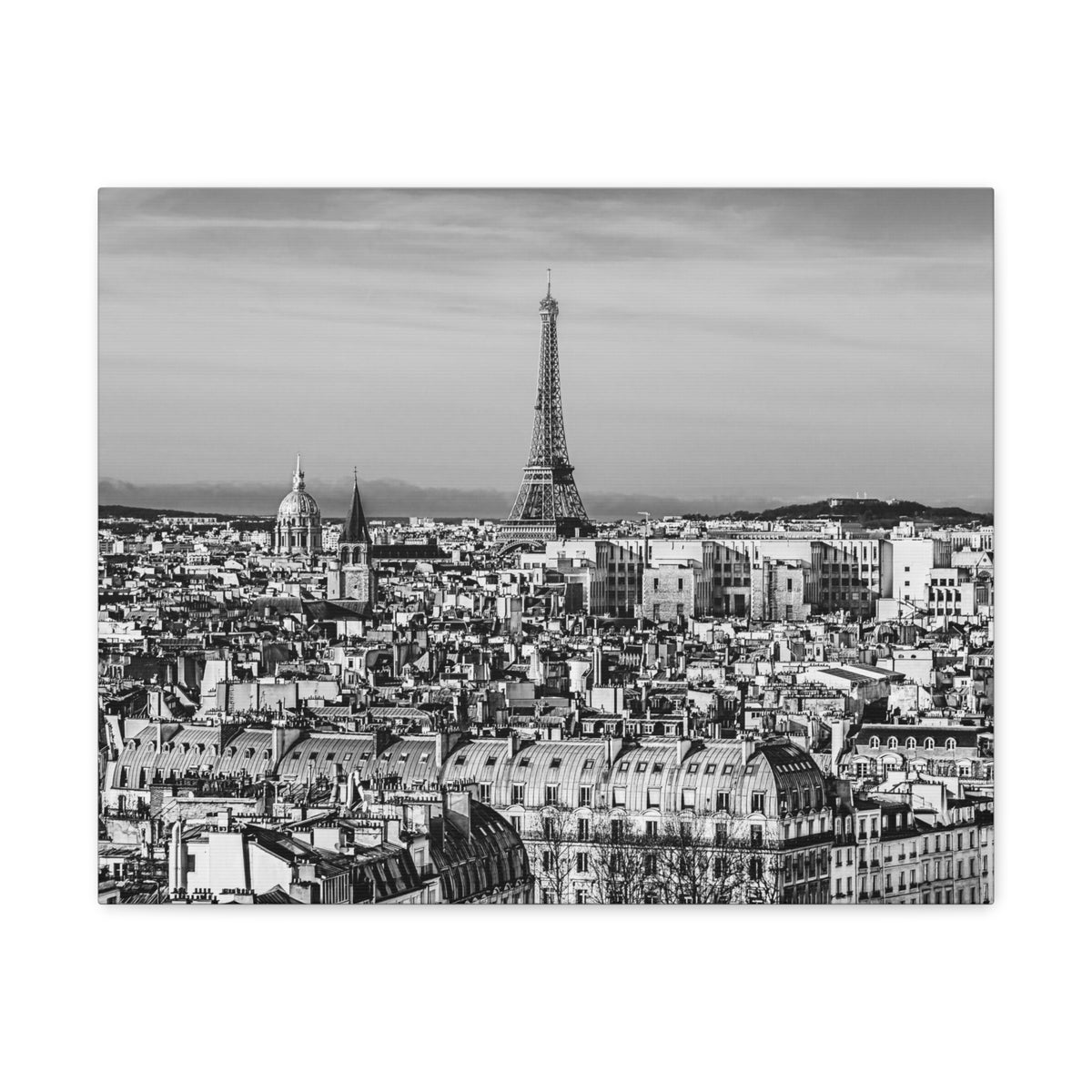 Paris Black And White Skyline Canvas Artwork High-Quality Breathtaking Stunning Cityscape for Home Decor Ready to Hang-Express Your Love Gifts