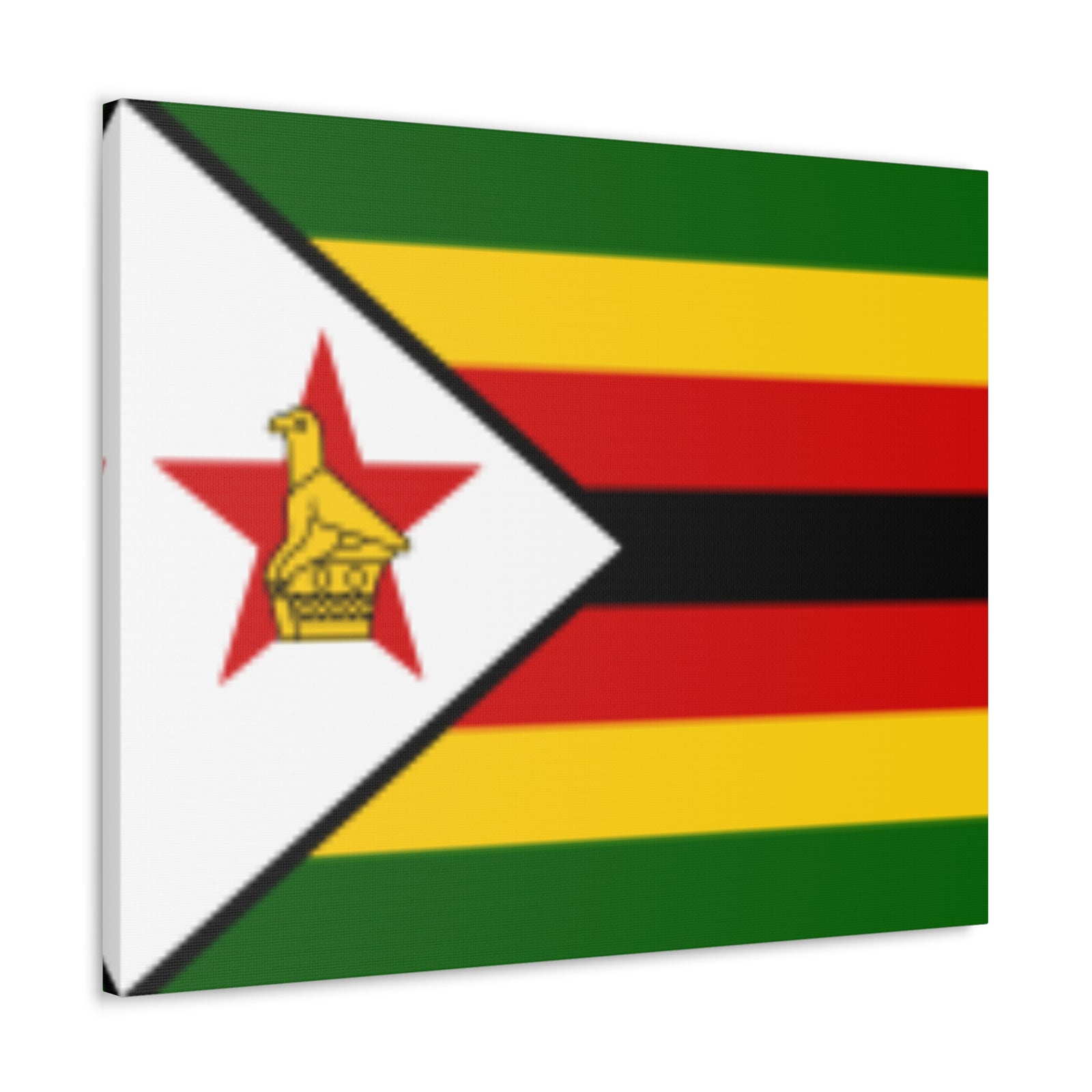 Zimbabwe Country Flag Canvas Vibrant Wall Art Unframed Home Decor-Express Your Love Gifts