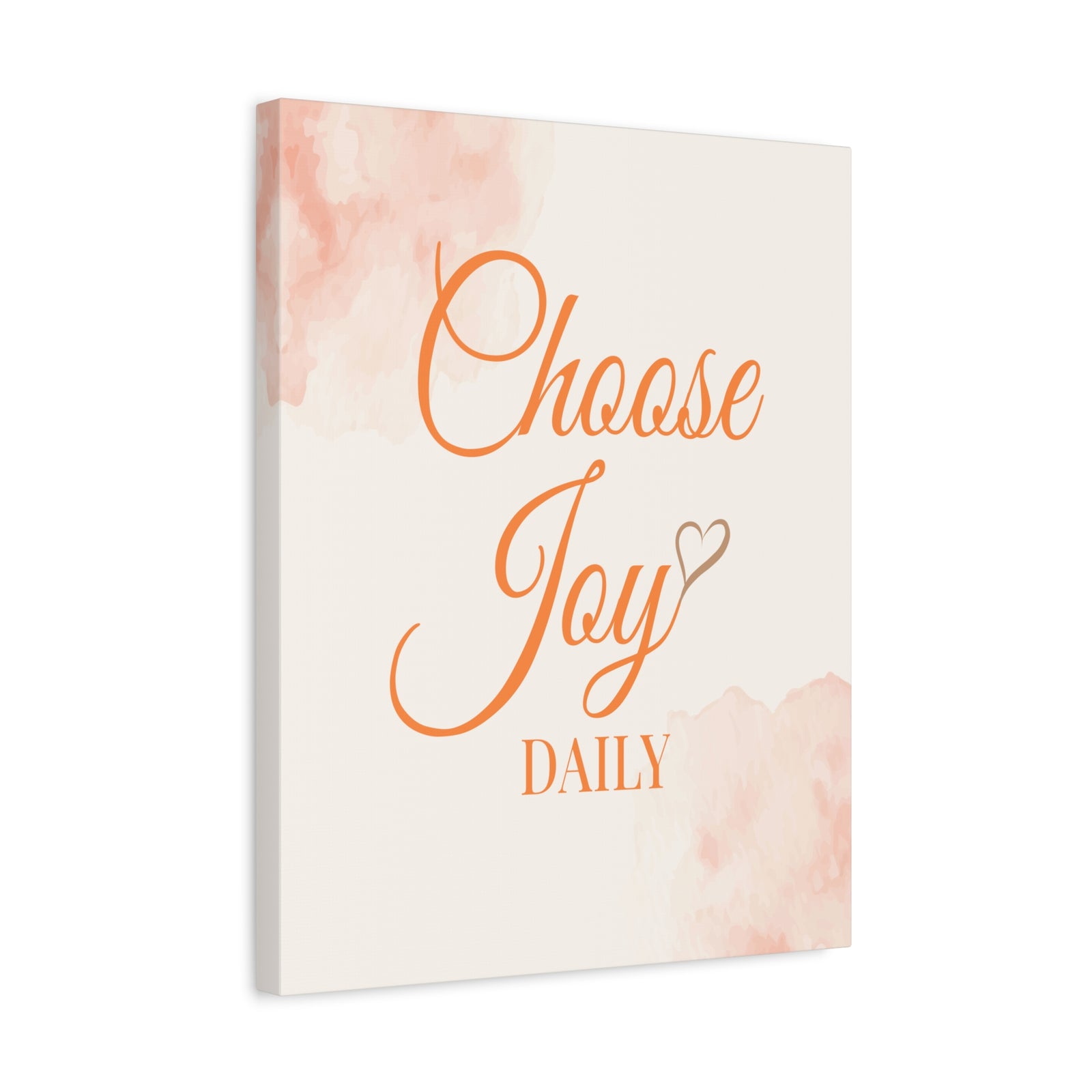 Choose Joy Daily Inspirational Motivational Quote Canvas Wall Art for Home Decor Ready-to-Hang-Express Your Love Gifts