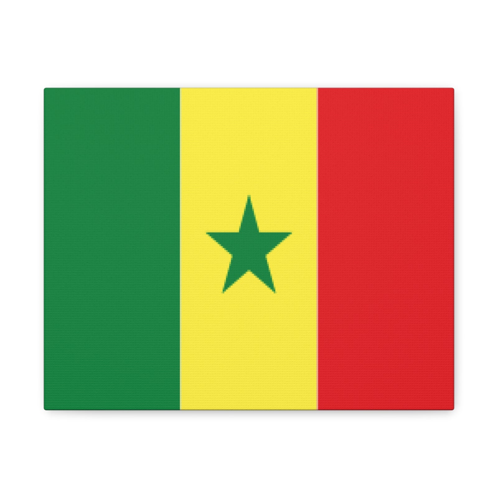 Senegal Country Flag Canvas Vibrant Wall Art Unframed Home Decor-Express Your Love Gifts