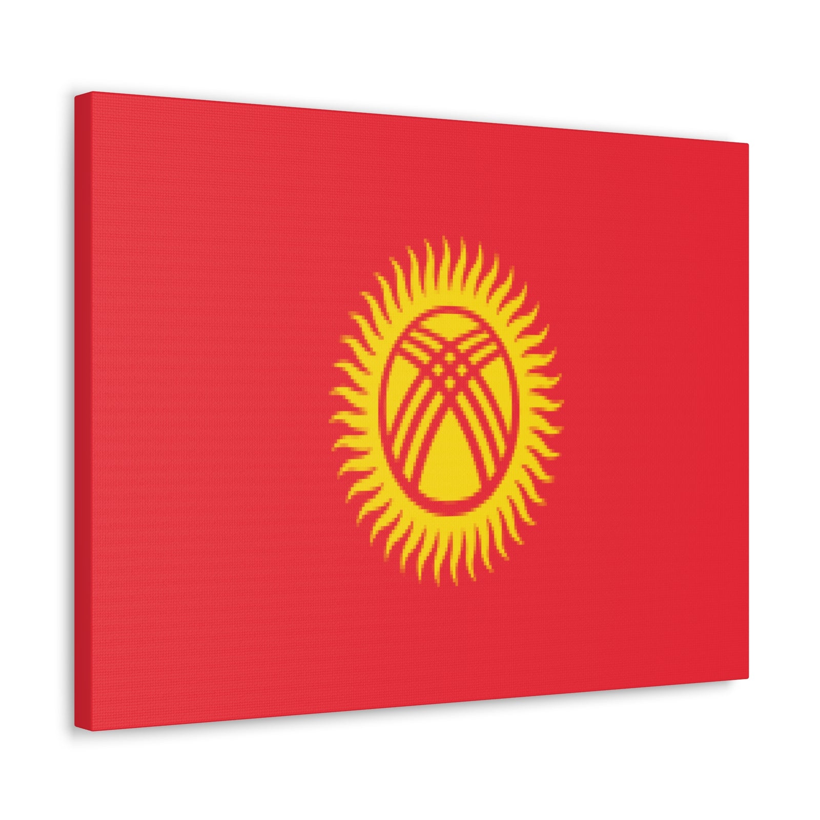 Kyrgyzstan Country Flag Canvas Vibrant Wall Art Unframed Home Decor-Express Your Love Gifts