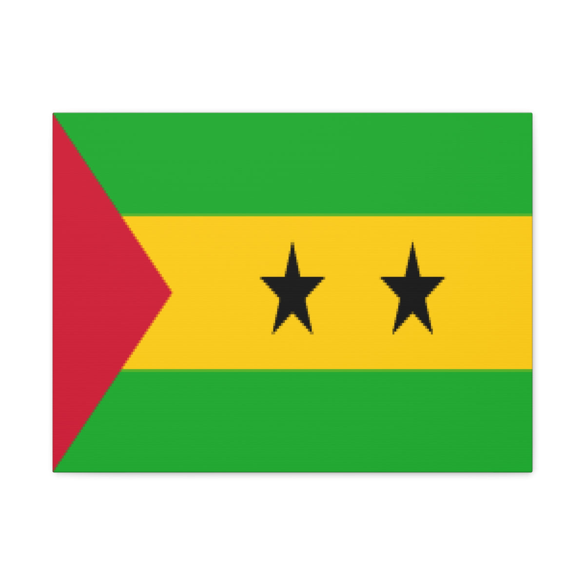 Sao Tome and Principe Country Flag Canvas Vibrant Wall Art Unframed Home Decor-Express Your Love Gifts