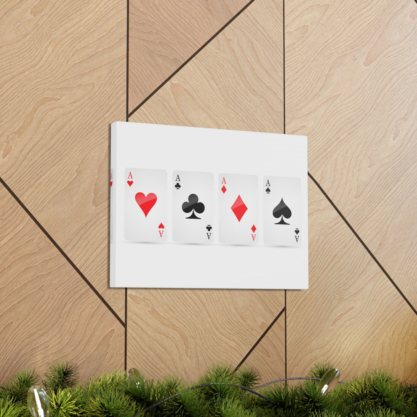 Ace Card Suit Playing Card Canvas Wall Art for Home Decor Ready-to-Hang-Express Your Love Gifts