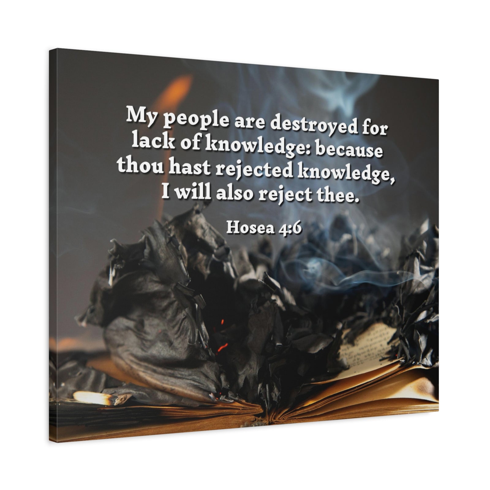 Scripture Walls My People Hosea 4:6 Bible Verse Canvas Christian Wall Art Ready to Hang-Express Your Love Gifts