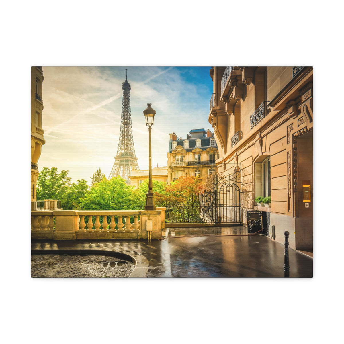 Paris Street View France Canvas Artwork High-Quality Breathtaking French City for Home Decor Ready to Hang-Express Your Love Gifts
