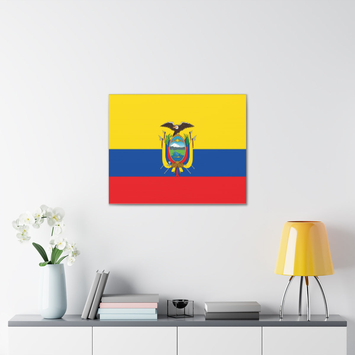 Ecuador Country Flag Canvas Vibrant Wall Art Unframed Home Decor-Express Your Love Gifts