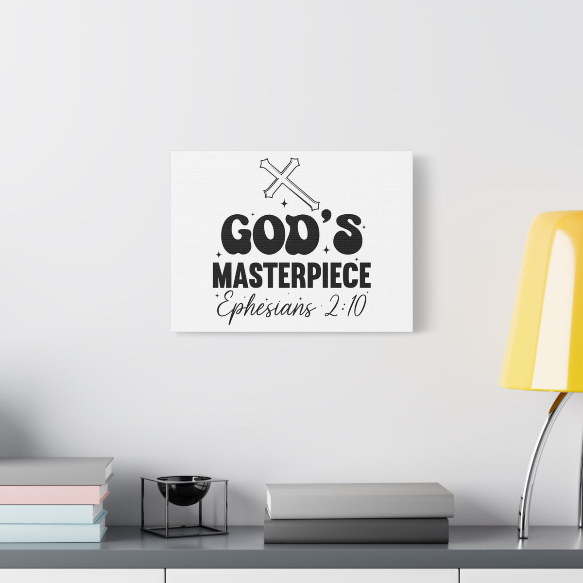 Scripture Walls Ephesians 2:10 You are God's Masterpiece Bible Verse Canvas Christian Wall Art Ready to Hang Unframed-Express Your Love Gifts