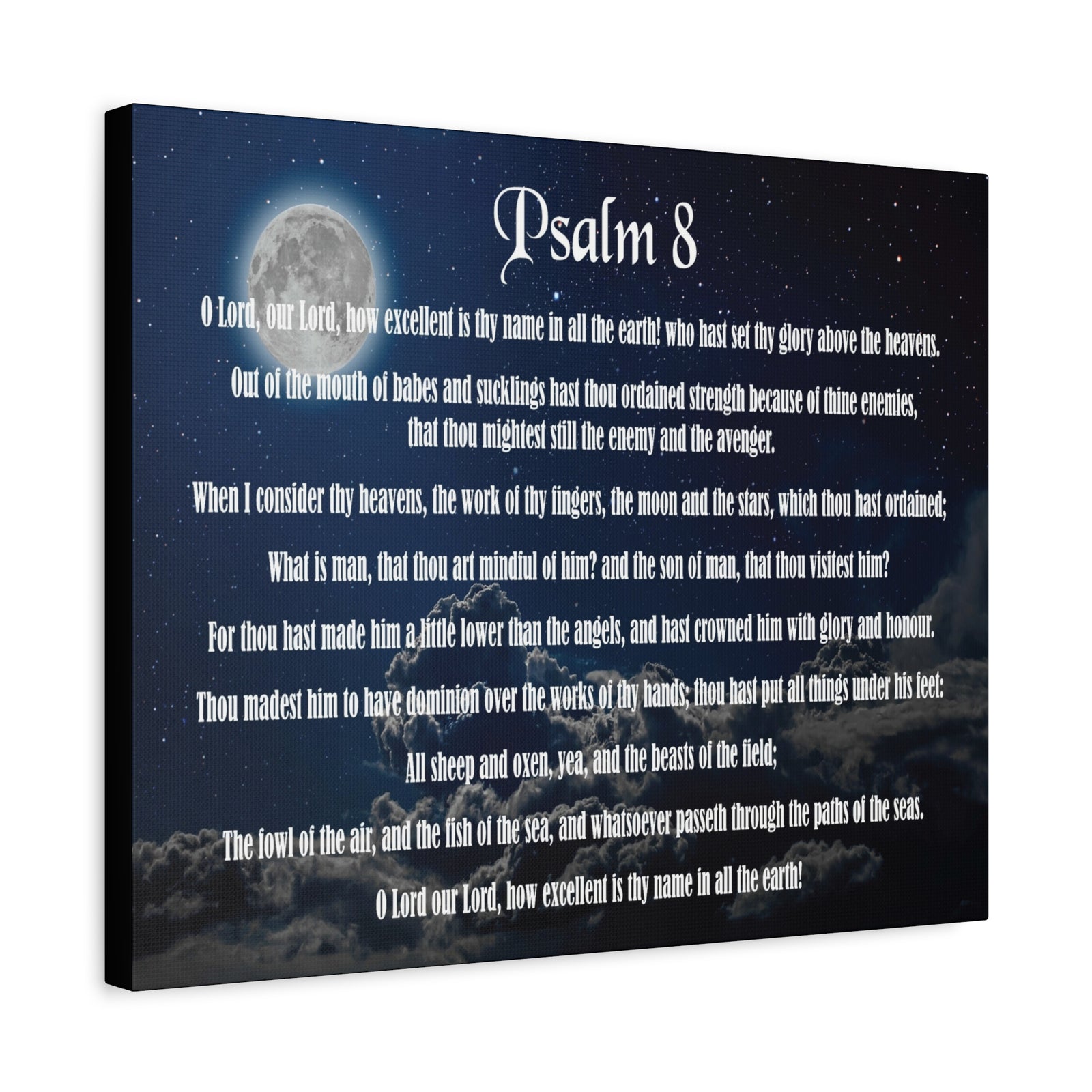 Scripture Walls Surrounded By Your Glory Psalm 8:1 Christian Wall Art Bible Verse Print Ready to Hang-Express Your Love Gifts