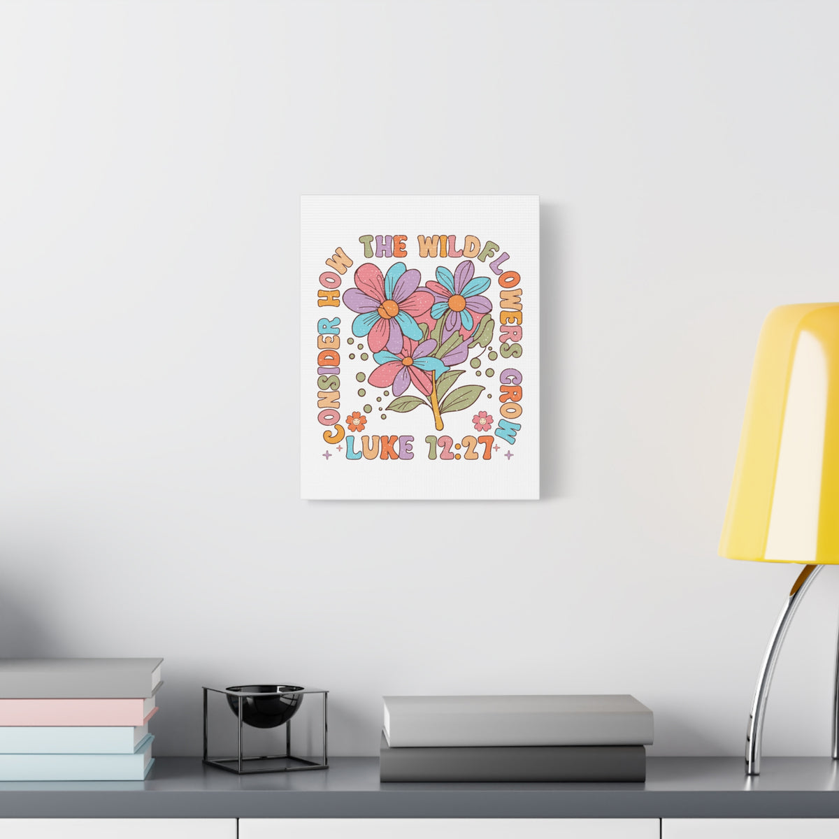 Scripture Walls Luke 12:27 Rejected Bible Verse Canvas Christian Wall Art Ready to Hang Unframed-Express Your Love Gifts
