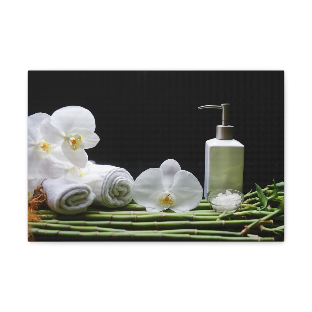 Long Green Leaves Forest Floral Nature Photography Canvas Wall Art for Home Decor Ready-to-Hang-Express Your Love Gifts