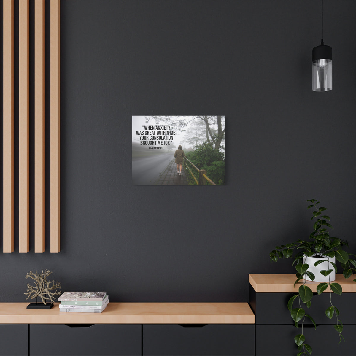 Scripture Walls Great Within Me Psalm 94:19 Bible Verse Canvas Christian Wall Art Ready to Hang-Express Your Love Gifts