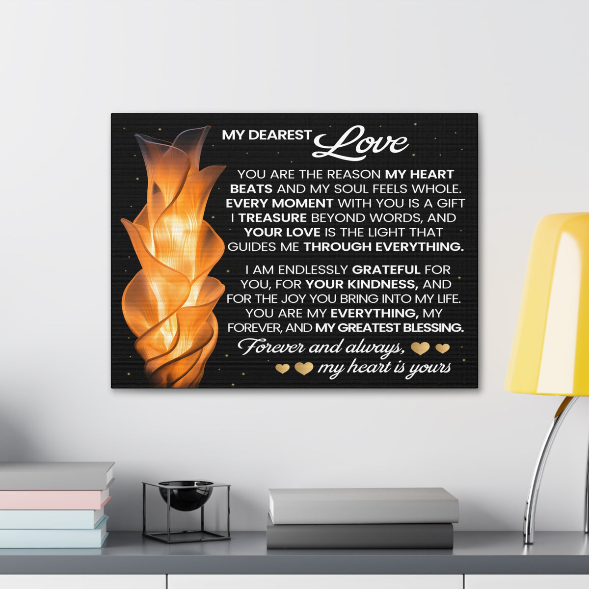 You Are The Reason Romantic Inspirational Print Ready to Hang Artwork Unframed-Express Your Love Gifts