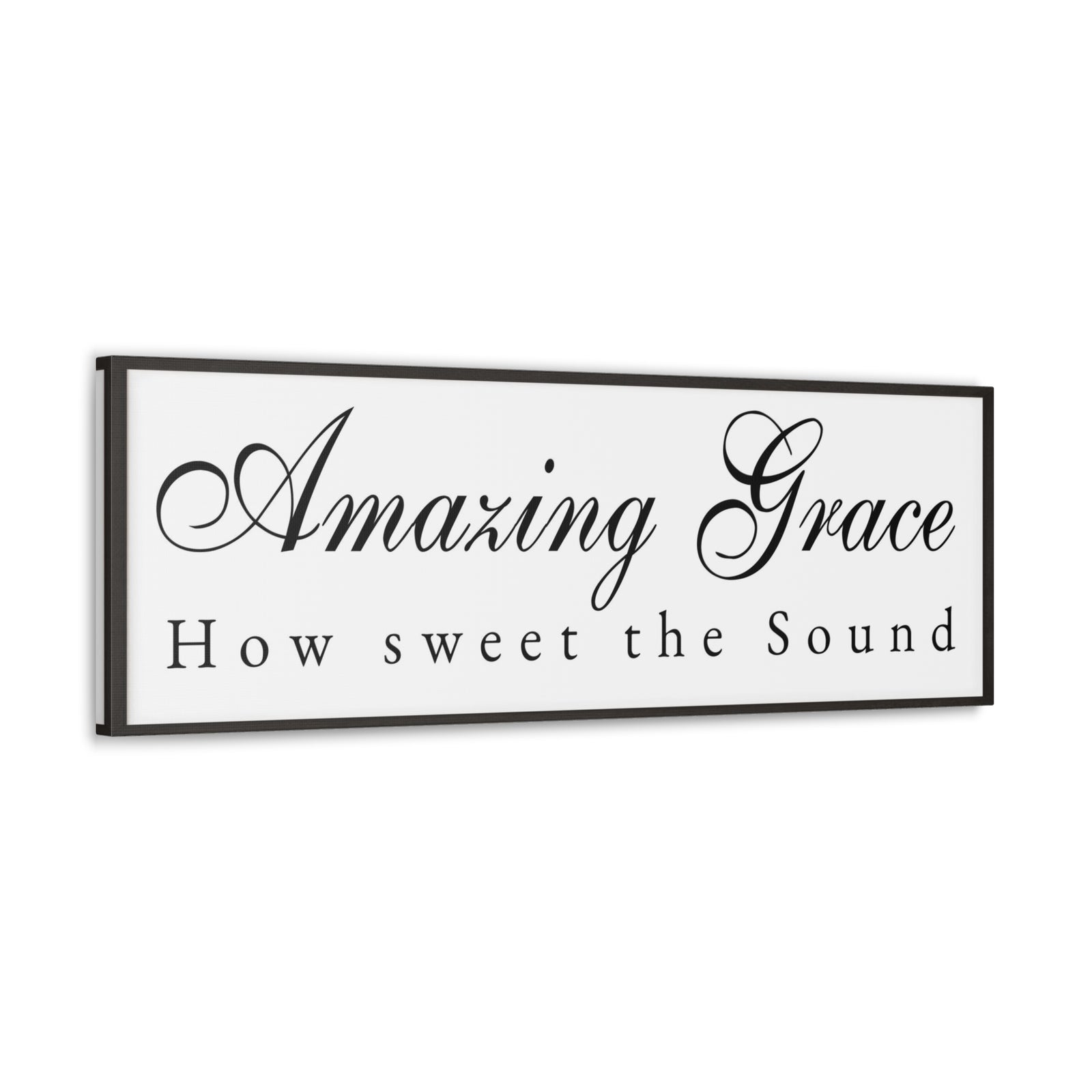 Scripture Walls Amazing Grace White Bible Verse Canvas Christian Wall Art Ready to Hang Unframed-Express Your Love Gifts