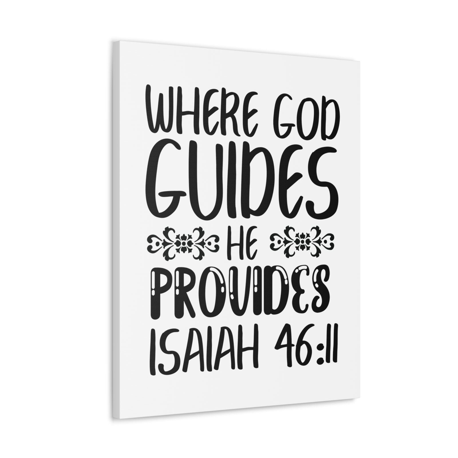 Scripture Walls Isaiah 46:11 Where God Guides Bible Verse Canvas Christian Wall Art Ready to Hang Unframed-Express Your Love Gifts