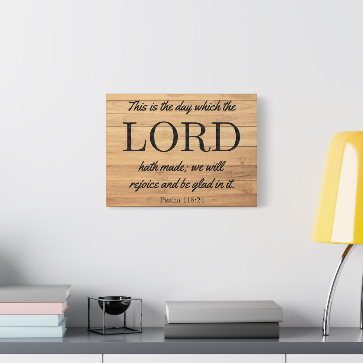 Scripture Walls The Lord Hath Made Psalm 118:24 Bible Verse Canvas Christian Wall Art Ready to Hang-Express Your Love Gifts