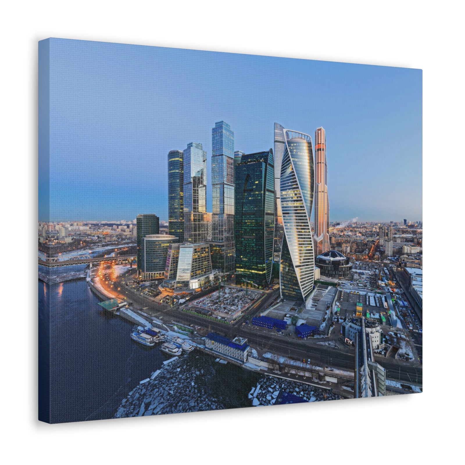 Moscow Daytime Skyline Canvas Artwork High-Quality Breathtaking Stunning Cityscape for Home Decor Ready to Hang-Express Your Love Gifts