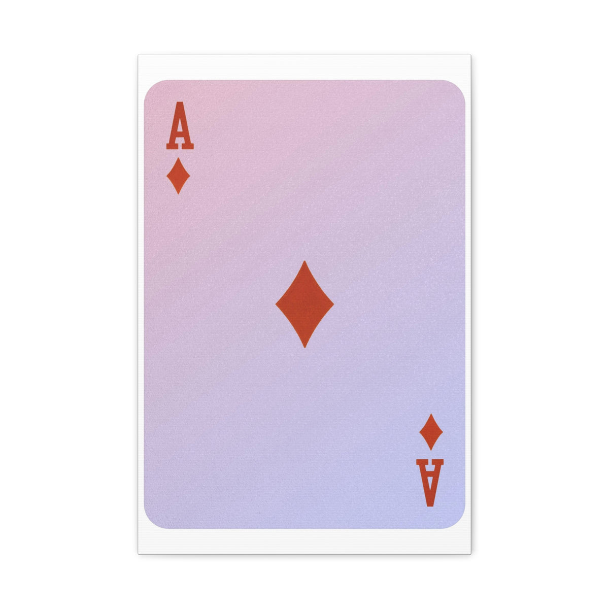 Ace Of Diamonds Playing Card Canvas Wall Art for Home Decor Ready-to-Hang-Express Your Love Gifts