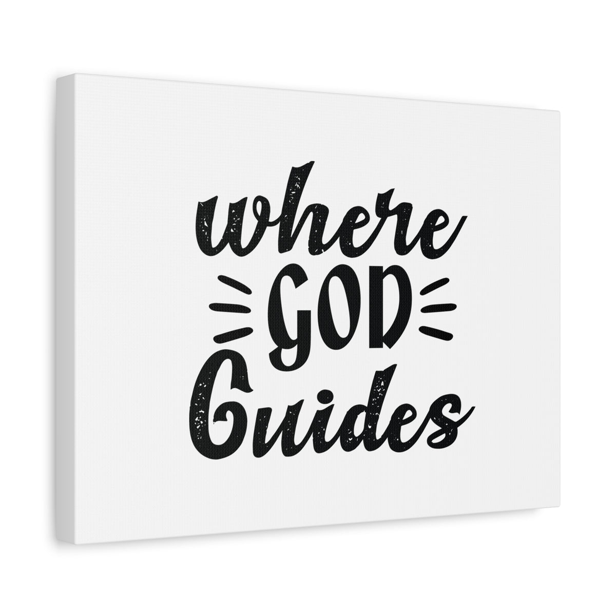 Scripture Canvas Where God Guides Psalms 32:8 Christian Wall Art Bible Verse Print Ready to Hang-Express Your Love Gifts
