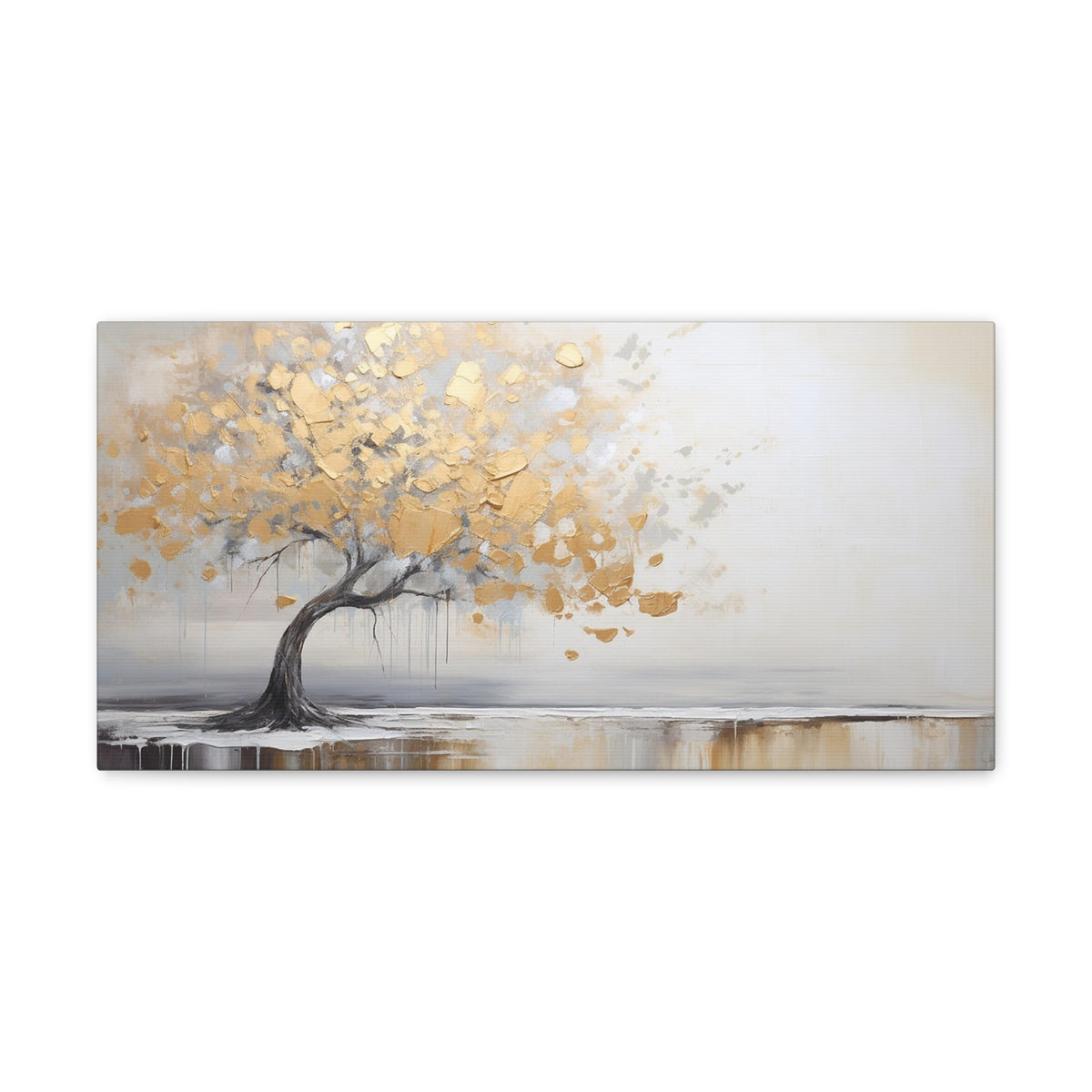 Abstract Oil Painting Forest Tree Contemporary Art Canvas Wall Art for Home Decor Ready-to-Hang-Express Your Love Gifts
